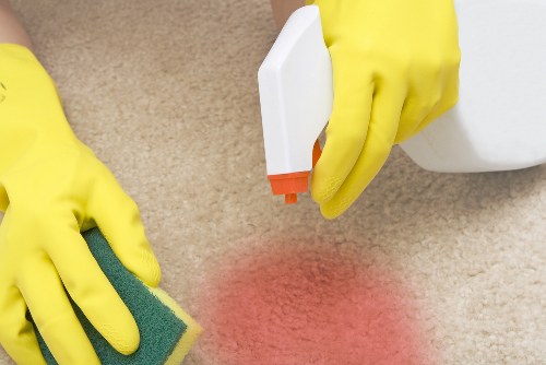 Professional deep cleaning in a Brixton living room