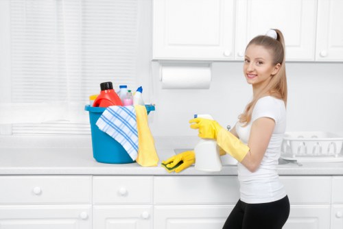 Charity donation bags and reusable household items for community reuse