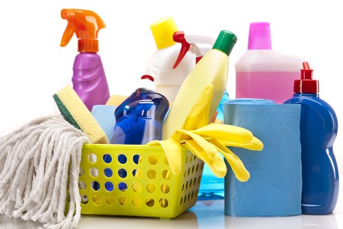 Professional cleaner in Brixton maintaining a tidy home interior