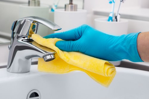 Commercial cleaner in Brixton servicing a modern office space